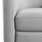 Armen Living Desi Contemporary Swivel Accent Chair in Dove Gray Genuine Leather LCDSCHDV - alternate 6